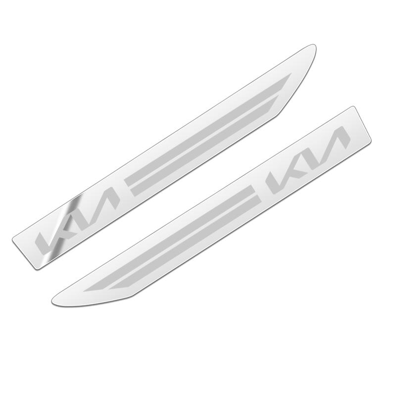 AABIV1 Car Styling 2pcs Side Wing Badge Emblem Fender Sport Car Sticker for Kia Rio Ceed Sportage Cerato Soul Picanto auto Accesspries