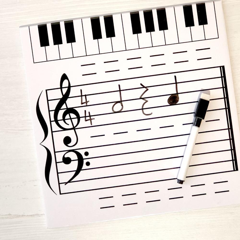 Erasable Music Teaching Tool Reusable Magnetic Music Notes Stickers Music Score Whiteboard  School