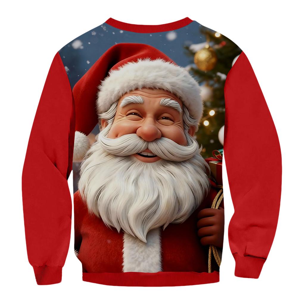 Christmas Print Loose Men's Hoodie