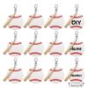 36 Pieces Keychain Blank Kit with Lobster Clasp Accessory Boys Girls Fans
