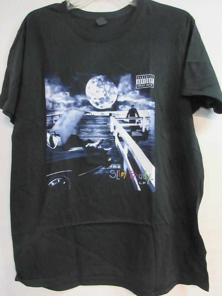 ОФИЦИАЛЬНЫЙ МЕРЧ EMINEM SLIM SHADY ПЕСНИ ГРУППА КОНЦЕРТ МУЗЫКА ФУТБОЛКА БОЛЬШАЯ Унисекс Футболка XXXL