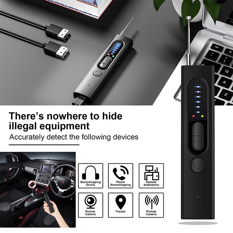 Portable Signal Detector Anti-Peeping Camera Finder Anti-Spy Infrared Scanner Signal Source Anti-Lost Sound and Light Alarm 3