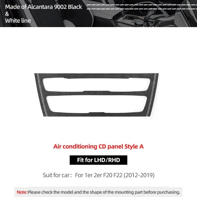 Betterhumz For BMW F20 F21 F22 Series 1 2 M235i Car Interior Air Conditioner CD Trim Panel Sticker Made of Alcantara Accessories
