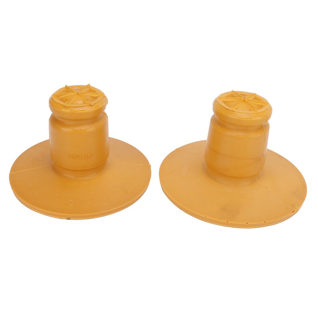 2pcs Rear Spring Bump Stop PU Yellow 12802494 Good Performance Excellent Elasticity Replacement for Saab 9‑3 2003‑2015