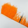 1Meter/Lot 10-15Cm Ostrich Feather Fringe Trim For Crafts Plumas Ribbon For Needlework And Handicrafts Feather Dress Accessories