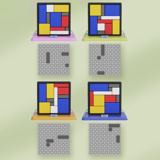 1/2Pcs Logic Puzzle Brain Teaser Game 88 Challenges 4 Difficulty Levels Portable Kids Adults Logic Thinking Training Educational Puzzle Board Game