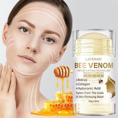 Bee Venom Stick-Deeply Moisturizing Care Lifts SkinResults In 2 Minutes-Firming & Lifting-Suitable For All Skin Types, 40g