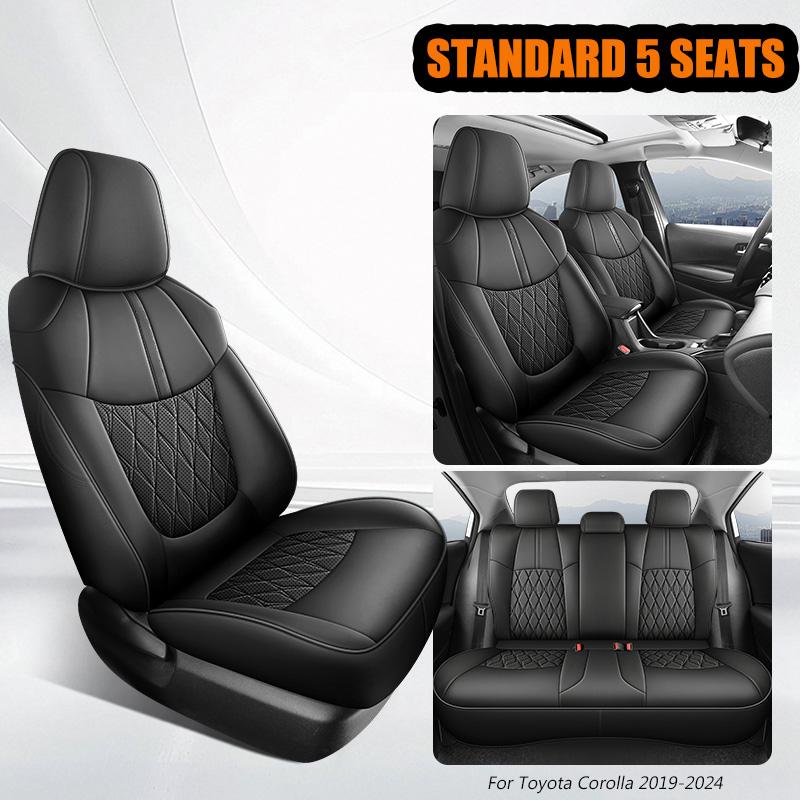 High-Grade Custom Fit Car Seat Covers For Toyota Corolla 2019-2025 Artificial Leather Protection Seat Cushion Full Set Auto Part