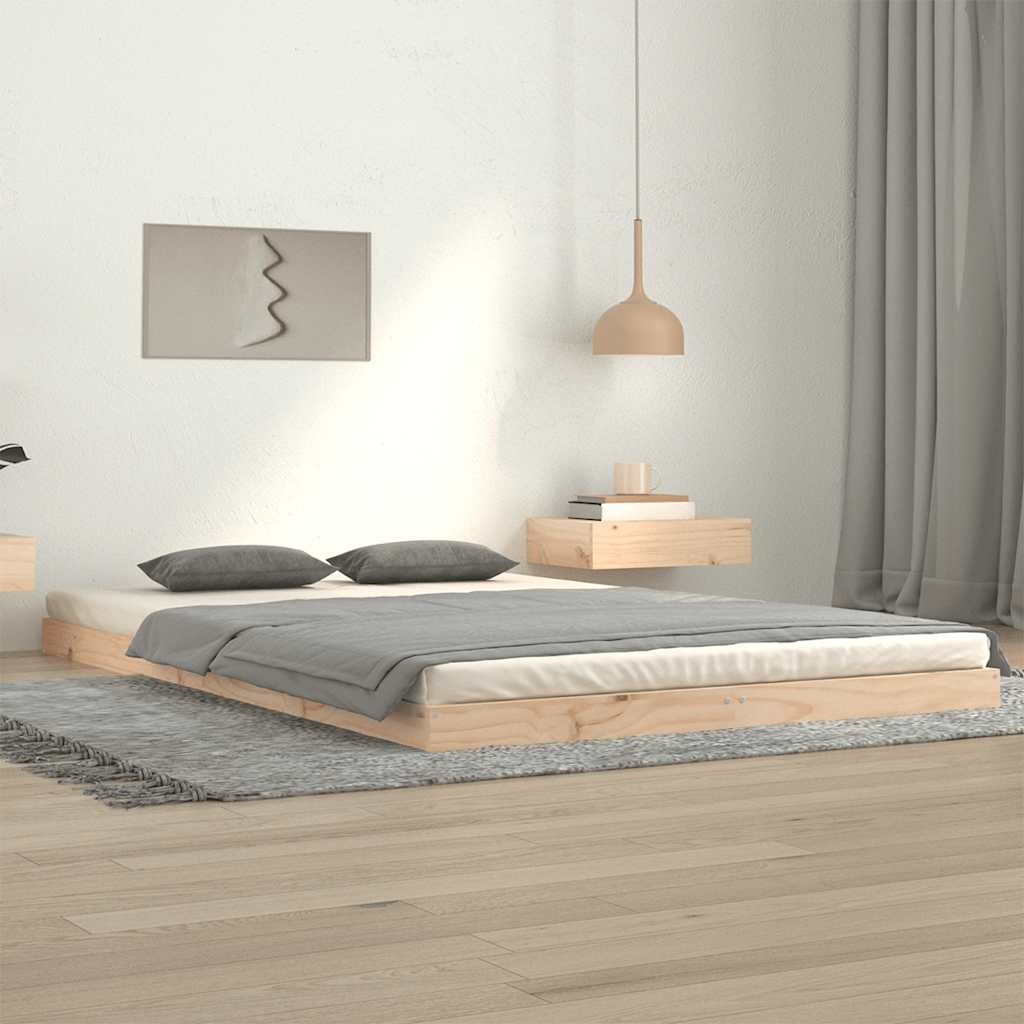 Solid Wood Bed 120 x 200 cm Pine