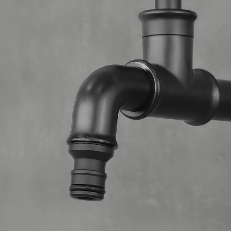 SALFORD black long garden hose tap