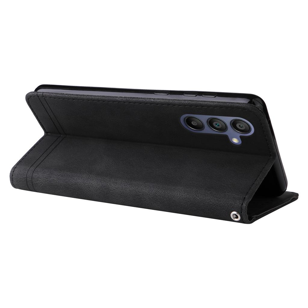 For Samsung Galaxy A17/A26 5G/A16 5G/A16 4G Leather Wallet Cases Skin Touch Phone Cover Stand with Strap