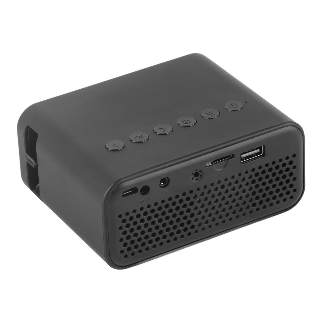 Portable Mini Projector Home Theater Mobile Phone Projector for Screen Projection 100‑240VBlack UK