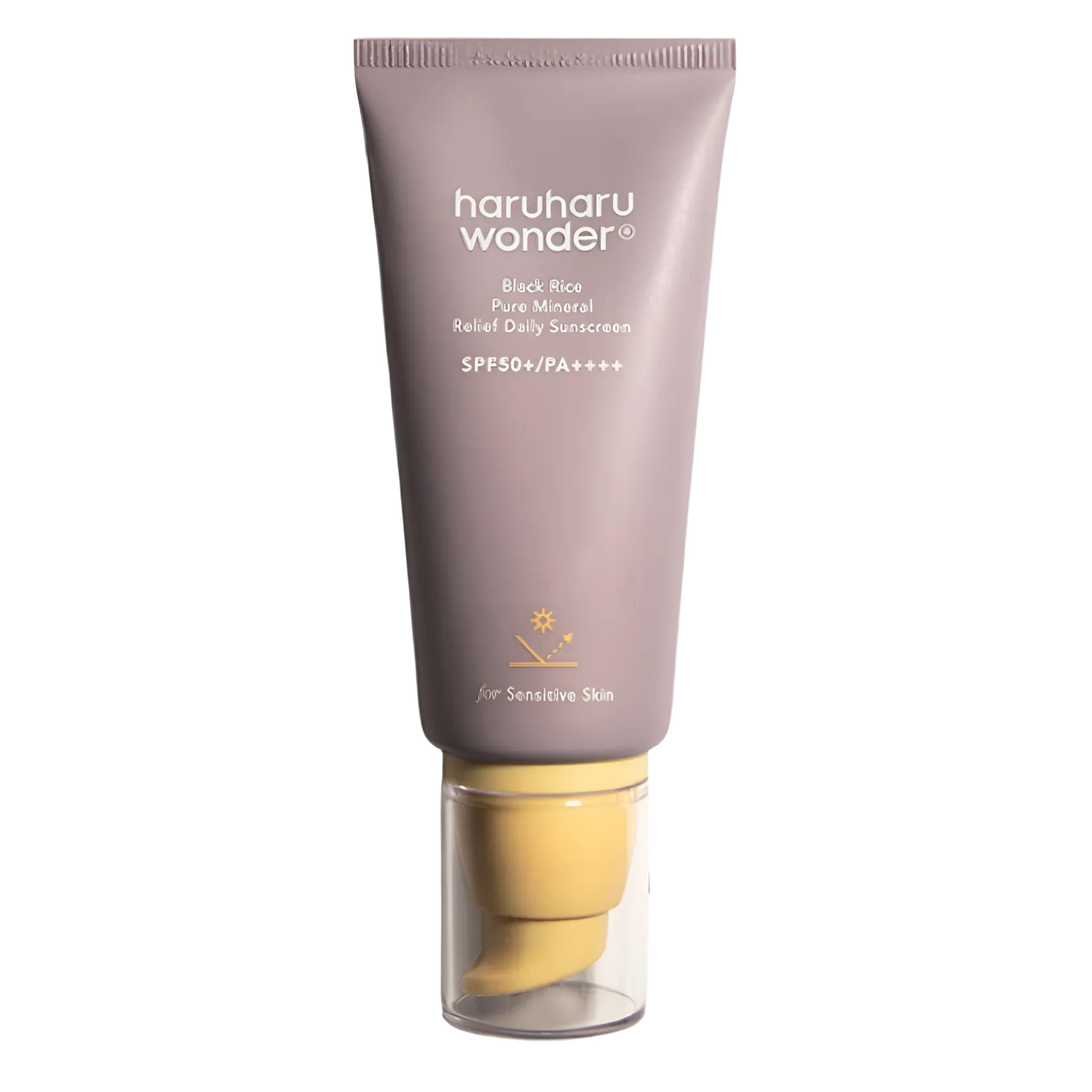 Haruharu Wonder Black Rice Pure Mineral Relief Daily Sunscreen SPF50+ PA++++ Gentle Physical Sunscreen 50ml