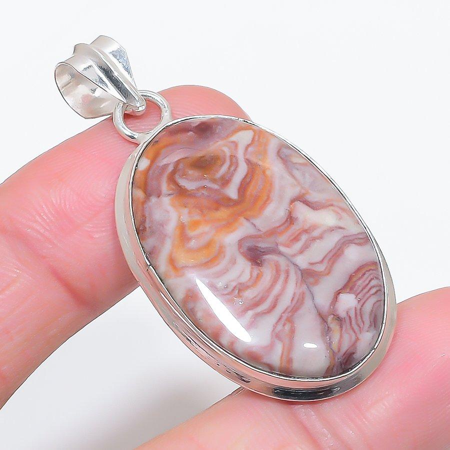 

Natural Dolomite Gemstone 925 Sterling Silver Jewelry Pendant 1.97 h9o39
