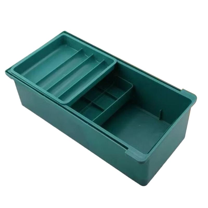 Plastic Sewing Supply Storage Box with Compartments Multi Layer Three Drawers Accessories Organiser for Home