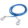Heavy Duty Towing Rope 4m 5 Tons Wire Rope Safety Hook Steel Rope Emergency Towing Car