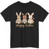 Coquette Frohe Ostern Hase Shirt Damen Süßes Blumenstoffmuster Geschenk T-Shirt