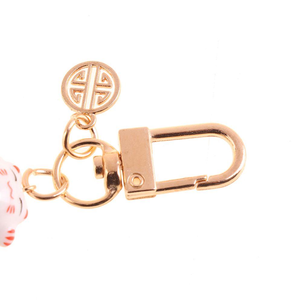 Key Chain DIY Maneki Neko Trinkets Mobile Phone Straps Mobile Phone Lanyard Lucky Cat Keychain