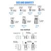 60PCS 3mm-12mm Stainless Steel Wire Screw Insert For Bolted Connections Vibration Resistant Wear Resistant Fasteners