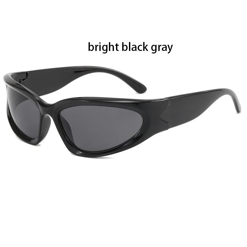 Trendy Climbing Sunglasses Y2K Outdoor Sports Shades Millennium Futuristic Sun Glasses UV Protection Outdoors Climbing Eyewear