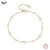 Aide 925 Silver Beaded Pearl Adjustable Versatile Bracelet For Women Gold Ins Bracelet Fine Jewelry Party Gift