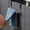 Towel Rack No-Drill Bathroom Kitchen Over Cabinet Door Hanging Shelf, Space-Saving Shower Corner Organizer for Towels & Clothes