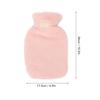 PVC Hot Water Bag with Soft Plush Cover Leakproof Winter Warm Bed Warmer Water Bag 1000ml