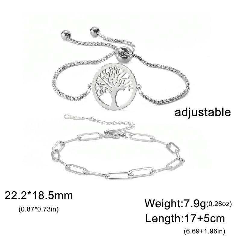 Adjustable Red Cord Bracelet With Hollow Tree Of Life Round Pendant Versatile Metal Chain Jewelry For Women And Men