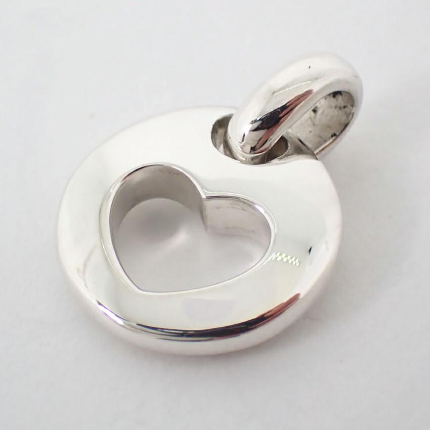 Used Tiffany SV925 Heart Pendant Top (j42-18)