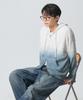 Dimiteulibeullaeg 2Way Essential Gradient Hairy Zip-Up Hoodie_Blue Ivory