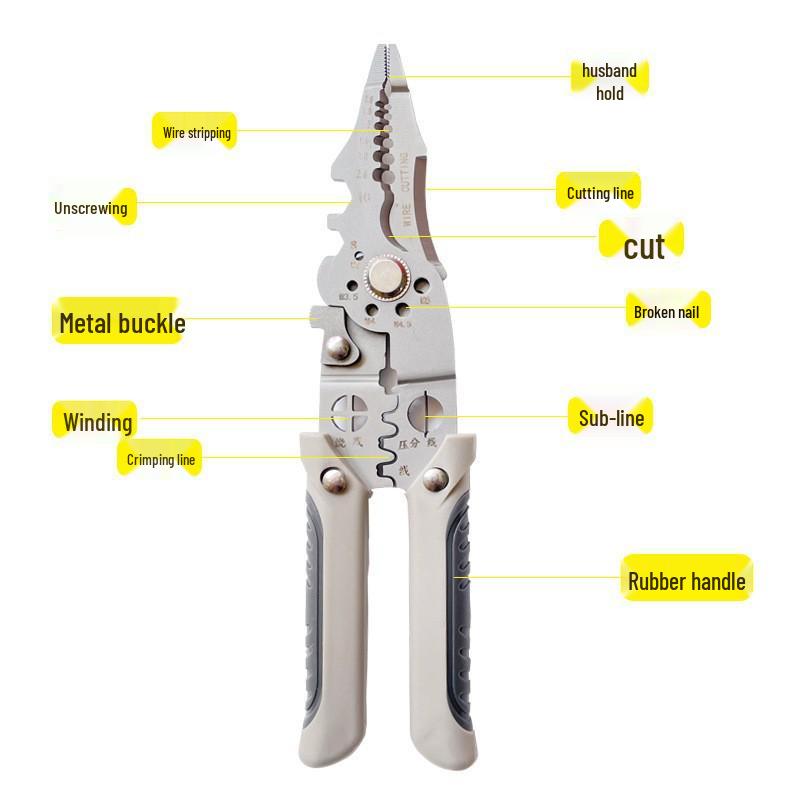 

Многофункциональные клещи для зачистки и резки проводов электрика