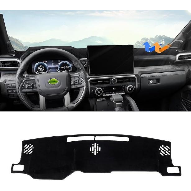 Autorder Dashboard Cover Mat For 2002-2005 Dodge Ram 1500 & 2003-2005 2500/3500 Accessories Dash Cover Flannel Dash Mat Sunshade Glare UV Rays