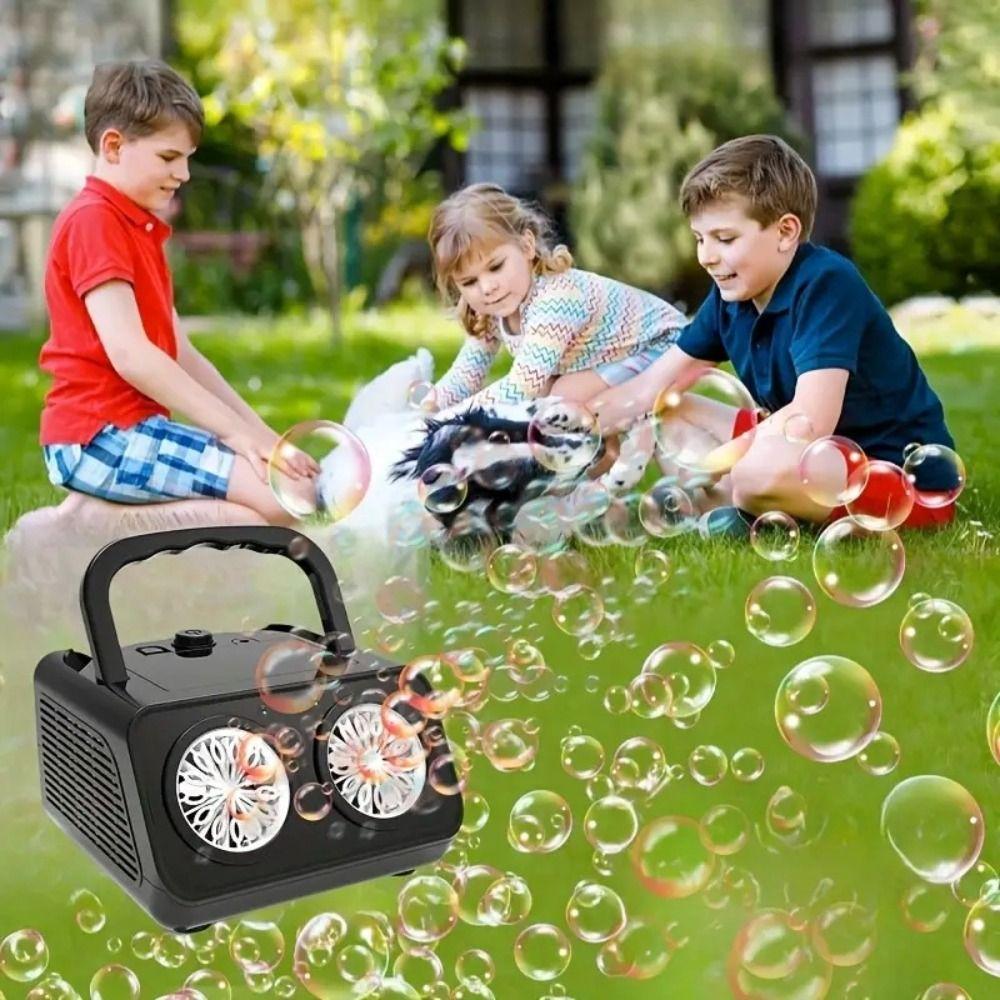 Fully Automatic Automatic Bubble Machine 26 Holes Upgraded Bubble Maker Outdoor Toy