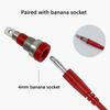 Reinforced 4mm Banana Plugs Wire with PVC Insulation & High Durability Designs Double Molded Banana Connector for Home