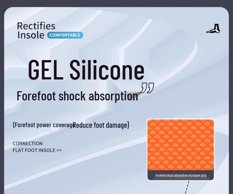 Herren Hochelastische Einlegesohlen mit Fußgewölbeunterstützung - Atmungsaktiv, Schweißabsorbierend, Stoßdämpfend, Plattfußkorrektur.