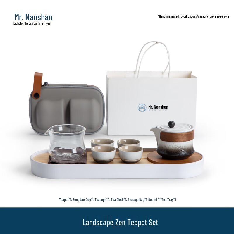 Nanshan Mr. Ceramic Portable Kung Fu Tea Set
