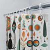 Retro Cat Pattern Shower Curtain Unique Bathroom Decor For Home Decoration Black Cats Print Fabric Bath Shower Curtain Waterproo