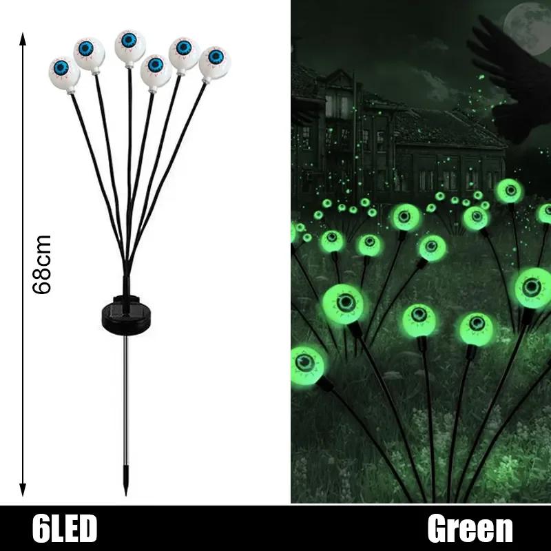 2026 Halloween LED Eyeball Lights Outdoor Solar Lawn Lights for Garden Yard Party Scary Atmosphere Halloween Decoration Use