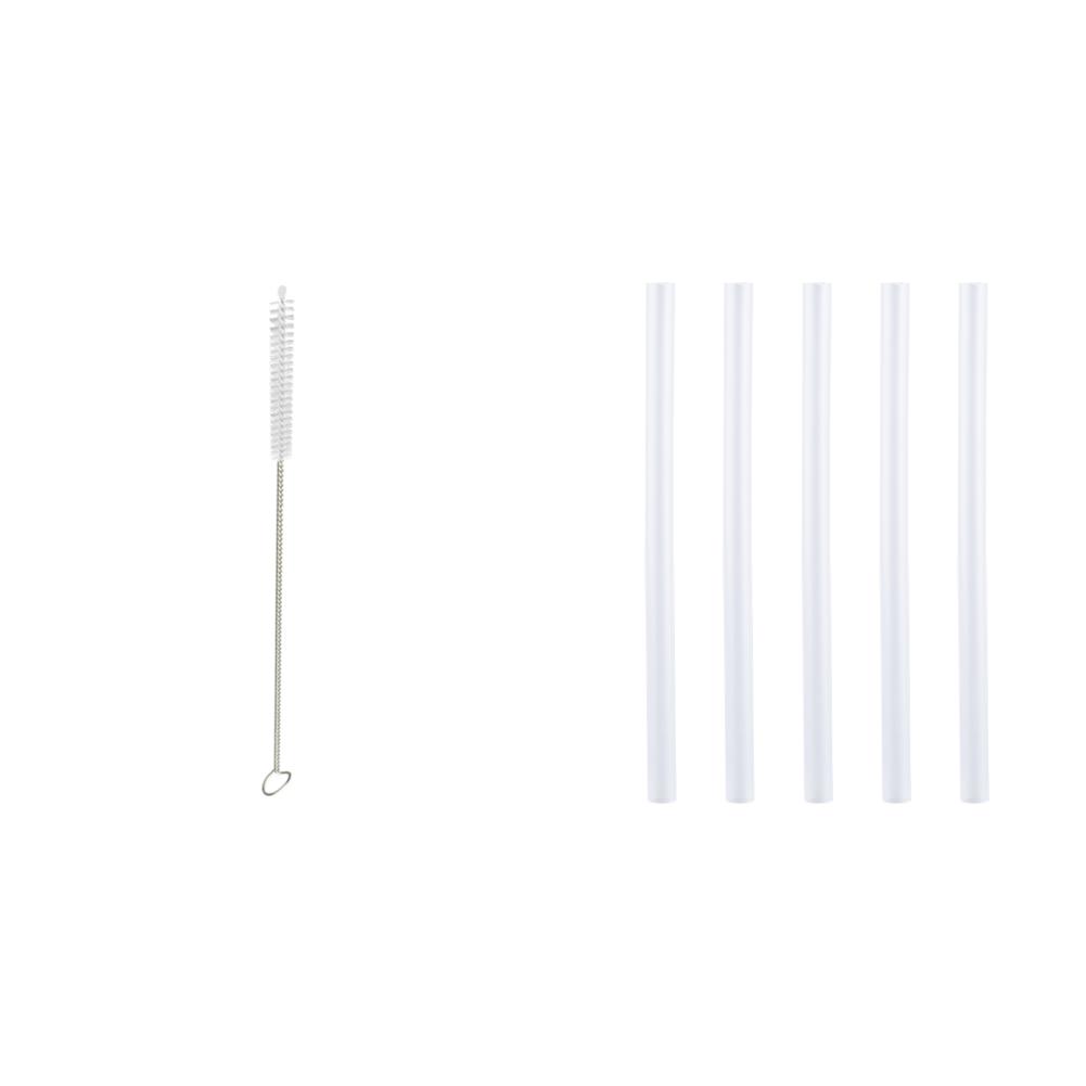 5pcs Reusable Straws For Stanley 30oz Tumbler Replacement Plastic Straws&Cleaning Brush&Leak Proof Lid Wear-Resistant Cup Access