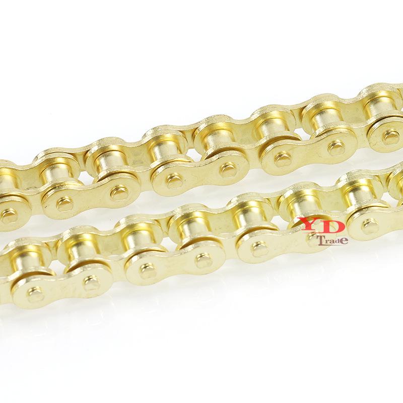 Gold Racing Chain for Off-road Motorcycles, ATVs, and Buggies - 420 Chain
