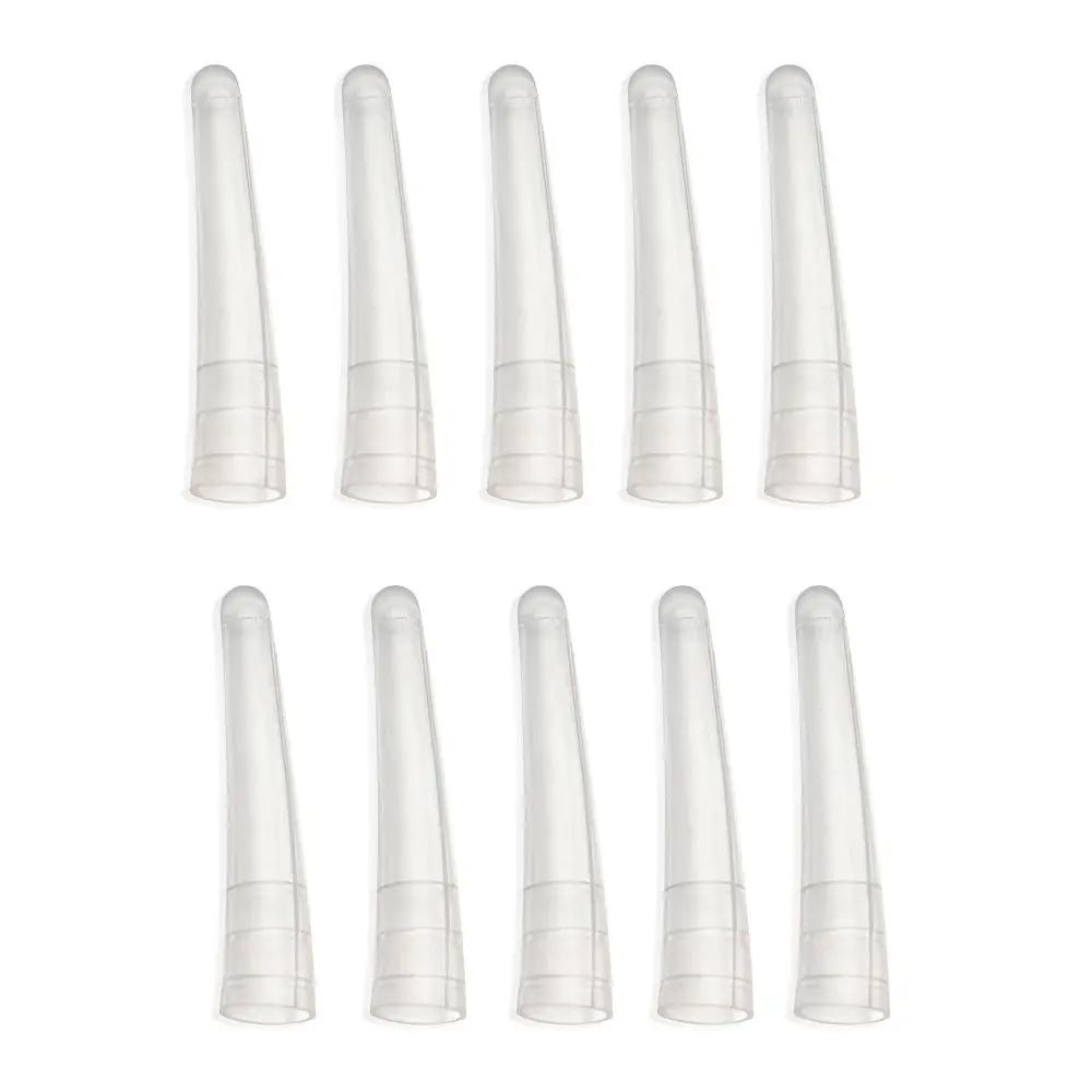 10Pcs Transparent Soft/Hard Tool Parts Protect Cases Grafting Eyelashes Tweezers Silicone Covers Tips Tweezers Cover