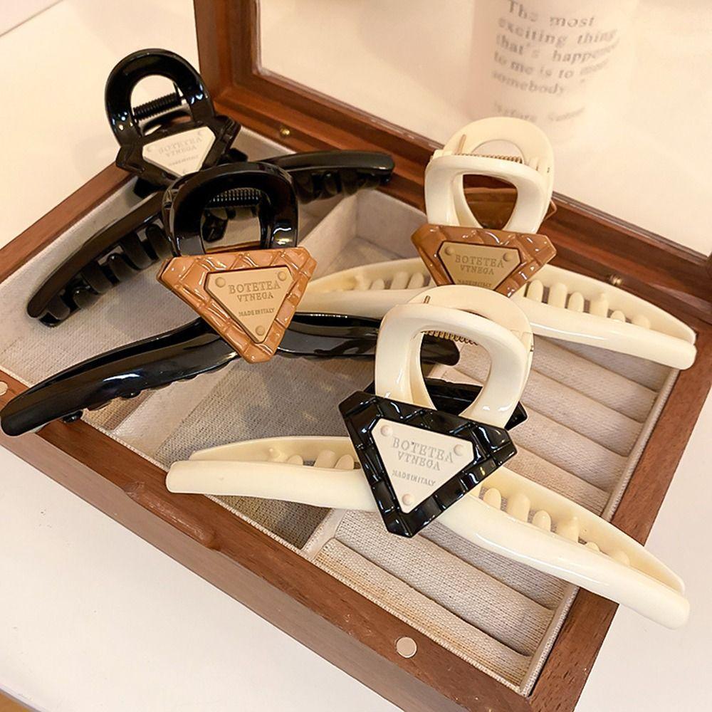 

For Women For Girls Korean Style Hair Clip Hair Accessories Crab Clip Triangle Sign Hair Claw