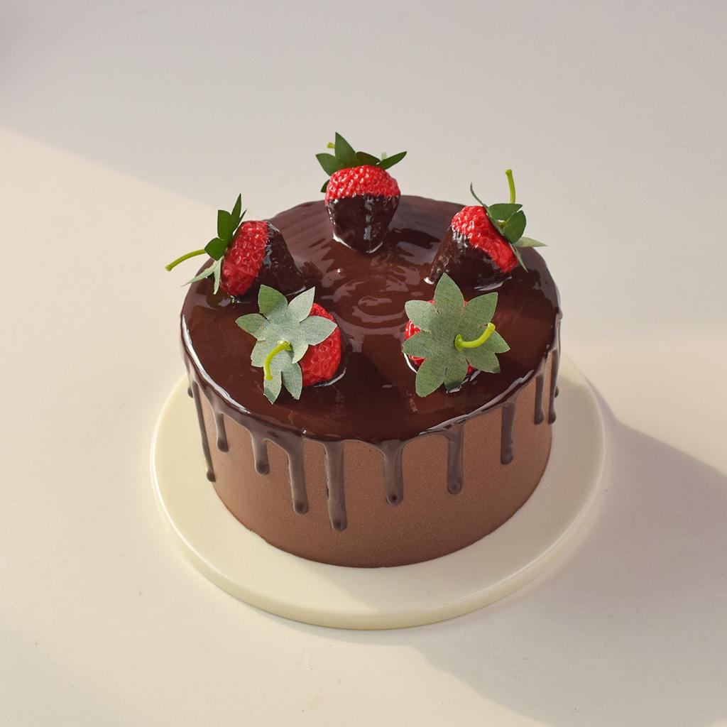 6 Inches Heightened High Simulation Cake Mode New Net Red European Fruit Birthday Fake Cake Plastic Window Sample Display