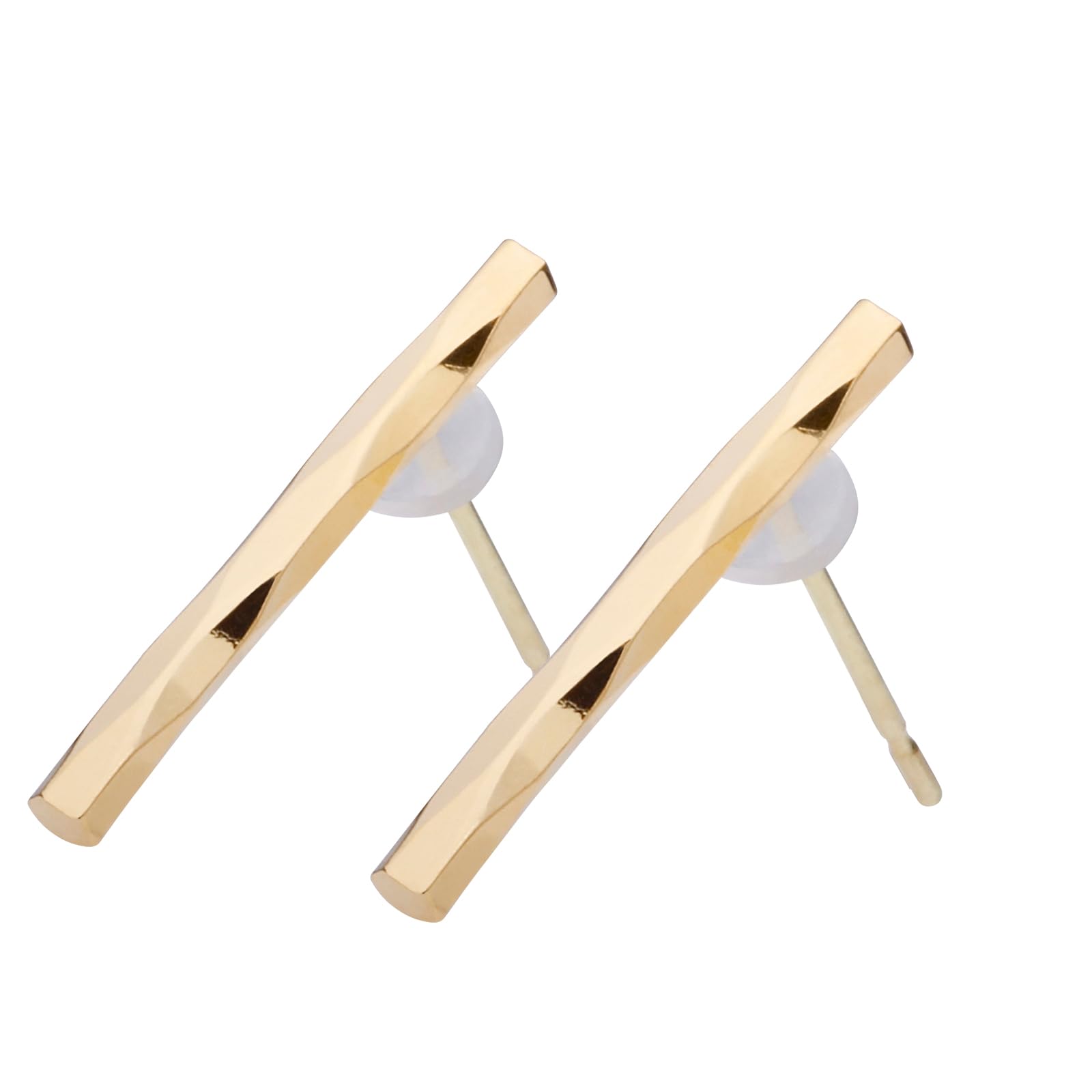 

LOKUMI Made in 18K K18 Nickel Short K24 Earrings, Japan, Gold, Post, K18, Hypoallergenic, Stick, Rod, Women s, Simple, Stud, Small, Popular, Free,
