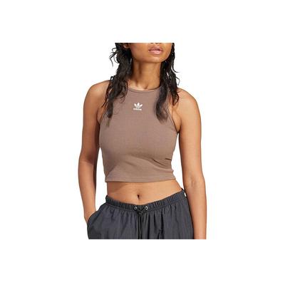 Originals 3-Streifen Gepolstertes Tanktop mit Rundhalsausschnitt Damen Tops Hellblau JF3793