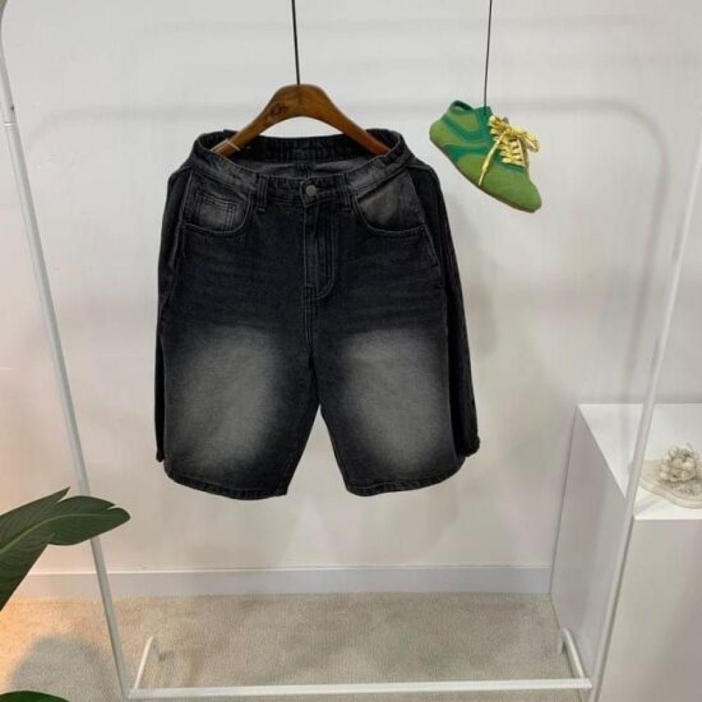 C S In The Room Tanu Side pIntuCk Snap waSh Denim Bermuda pantS 4Color