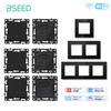 BSEED WIFI Click Switch Modules Smart Light Switch Parts White Glass Frame DIY Combination Wall Sockets USB Charge Key E-Series