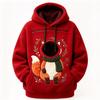 Felpa con cappuccio unisex alla moda a maniche lunghe con tasca per cane, felpa calda casual larga per l'uso quotidiano