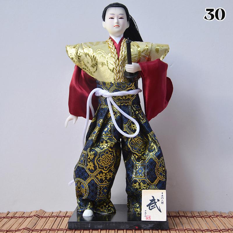 Japanese Samurai Ninja Figurines Dolls With Kimono Traditional Ninja Ornaments Home Decor Collection Arts Craft Gifts