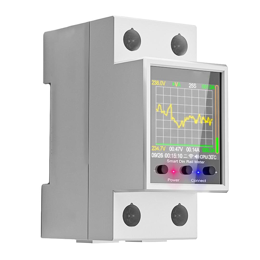 100A WIFI Rail Meter Leakage Protection Switch DIN Rail Installation